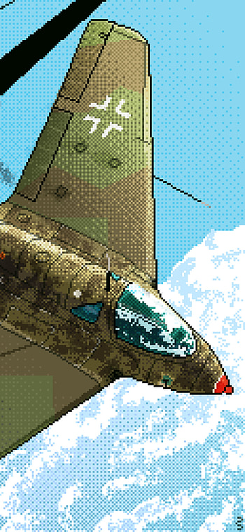 WW2 Pixel Planes, artistic, pixel art HD phone wallpaper