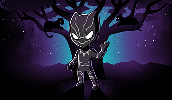 Black Panther, superhero, art HD wallpaper