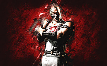 Kano, Mortal Kombat Mobile, Kano MK Mobile, Mortal Kombat, red stone background, Mortal Kombat Mobile characters, grunge art, Kano Mortal Kombat, Classic Kano HD wallpaper