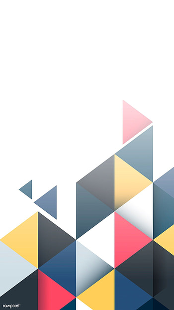Abstract multicolor geometric background vector, Graphic Design Geometric HD phone wallpaper