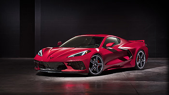 Red car, Chevrolet Corvette Stingray, sports car HD wallpaper