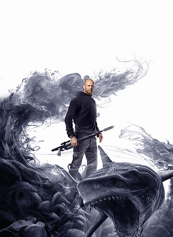 Jason Statham, The Meg, 2018 movie HD phone wallpaper