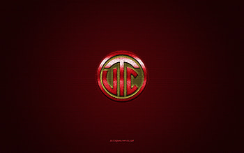 Universidad Tecnica de Cajamarca, Peruvian football club, burgundy logo, burgundy carbon fiber background, Liga 1, football, Peruvian Primera Division, Cajamarca, Peru, Universidad Tecnica de Cajamarca logo HD wallpaper