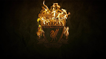 Liverpool Logo Badge Emblem Black and Fire HD wallpaper