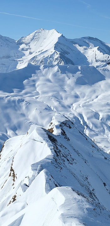 Glacier, Snowy mountains, White landscape, Samsung Galaxy HD phone wallpaper
