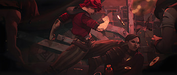 Arcane: Sevika and Vi in Stunning Ultra, TV Show, Arcane, Sevika (League of Legends), VI (League Of Legends) HD wallpaper