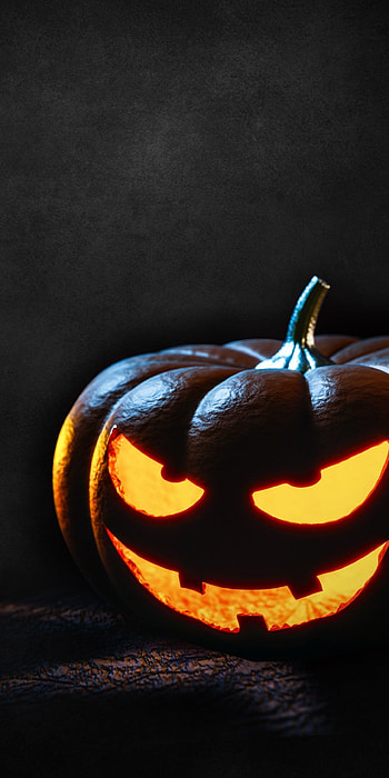 Halloween pumpkin , Scary and dark HD phone wallpaper