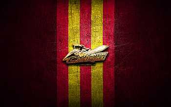 Canton Charge, golden logo, NBA G League, purple metal background, american basketball team, Canton Charge logo, basketball, USA HD wallpaper