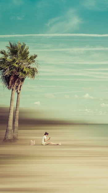 Cute Summer, Retro, Summer Beach HD phone wallpaper