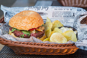 Food, Meat, Burger, Appetizing, Hamburger HD wallpaper
