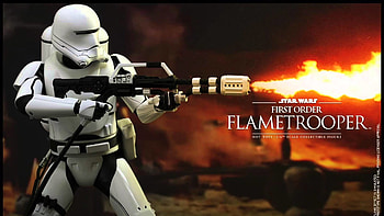 Star Wars The Force Awakens Hot Toys First Order Flametrooper 1/6 Scale Movie Figure Revealed! - YouTube HD wallpaper