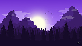 Birds Vector Landscape Minimal , vector, minimalism, minimalist, artist, artwork, digital-art HD wallpaper