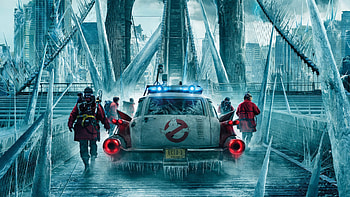 Ghostbusters: Frozen Empire | Icy Adventure Theme Background, movie, Ghostbusters: Frozen Empire HD wallpaper