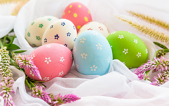 Happy Easter!, egg, colorful, blue, pink, pasti, green, easter HD wallpaper