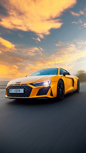 R8, cloud, sky, audi HD phone wallpaper
