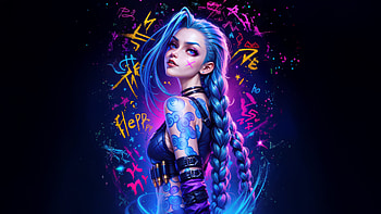 Jinx Mystic Vibes, jinx-league-of-legends, league-of-legends, games, ai, artwork, digital-art, art, video-games HD wallpaper