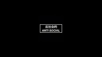 Anti Social, artist, artwork, digital-art, dark, black, oled HD wallpaper