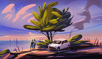 Trip Memories, artist, artwork, digital-art, behance HD wallpaper