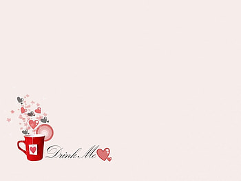 Drink Me In, hearts, mug, drink me, love HD wallpaper