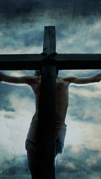 Jesus Cross, Jesus, Shadow Background HD phone wallpaper