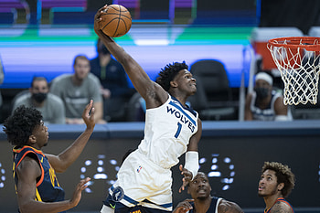 Anthony Edwards, Dunk of the year, Jaw-dropping athleticism, Spectacular video HD wallpaper