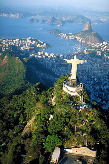 Aerial view, Corcovado Mountain HD phone wallpaper