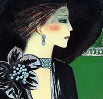 Retro Lady, retro, old, art, cool, paintings, people, vintage HD wallpaper