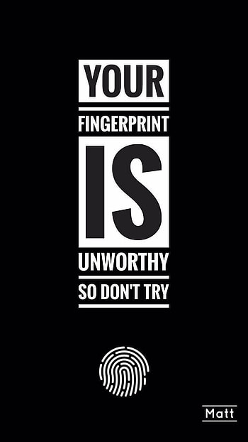 Lock screen for those who have an Fingerprint Password. lock screen , Lock screen android, Funny lock screen HD phone wallpaper