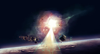 Universe, Meteorites, Ray, Energy HD wallpaper