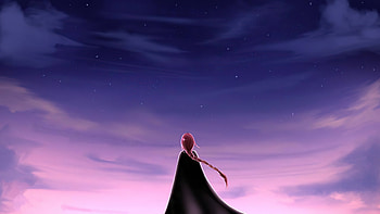 Alone Girl Looking At The Sky , alone, artist, artwork, digital-art, deviantart HD wallpaper