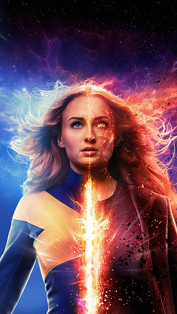 X-Men Dark Phoenix, Phoenix Marvel, Action-packed movie, Powerful mutant HD phone wallpaper