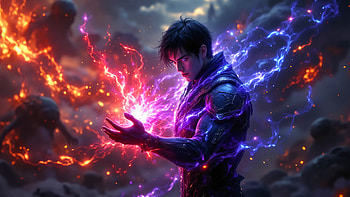 Elemental Fury – The Arcane Warrior Awakens, fantasy warrior, elemental, Hero HD wallpaper