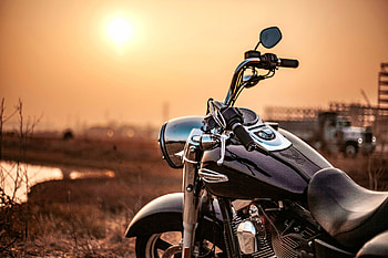 Bike Harley Davidson, automotive lighting, sky, luxurious bike HD wallpaper
