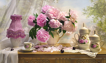 Still Life, vase, Still, life, flower HD wallpaper