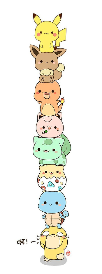 Cute Pokemon Of Pikachu And Eevee HD phone wallpaper