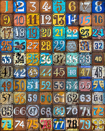 Textures, Multicolored, Motley, Texture, Numbers, Rust HD phone wallpaper