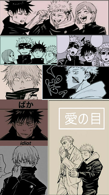 Arte jujutsu kaisen, yuji itadori, megumi fushiguro, nobara kugisaki, satoru gojo, diseño, jujutsu kaisen, anime, sukuna HD phone wallpaper