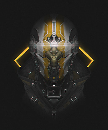 Art, Dark, Mask, Helmet, Robot HD phone wallpaper