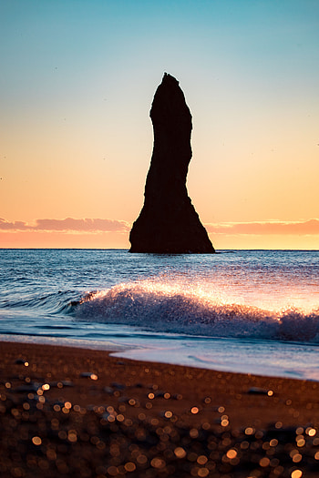 Nature, Sea, Waves, Beach, Rock, Coast HD phone wallpaper