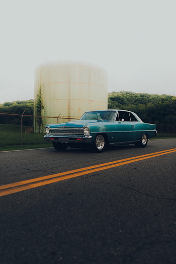 Cars, Road, Car, Vintage, Side View, Retro HD phone wallpaper
