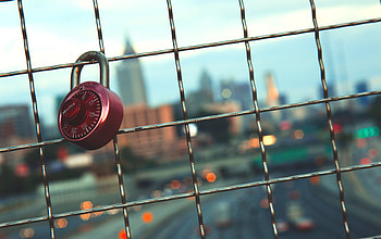 Lock, Miscellanea, Miscellaneous, Fence, Lattice, Trellis HD wallpaper