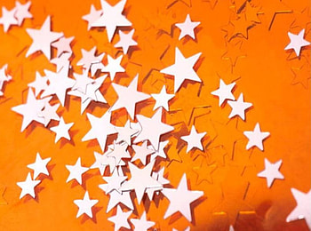 Stars on Gold, gold background, white stars HD wallpaper
