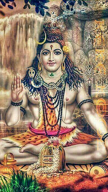 Mahakal Live, Beautiful Background, Painting HD phone wallpaper