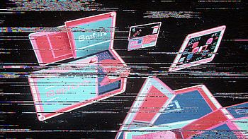 Glitchcore Neon Drift —, Laptop, Glitch Art HD wallpaper