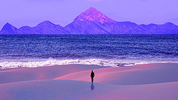 Morning Sunrise, alone, artist, artwork, digital-art HD wallpaper