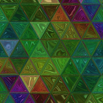 Digital Stained Glass, red, rainbow, green, blue, geometrical, background, stained_glass, colorful, triangle HD phone wallpaper