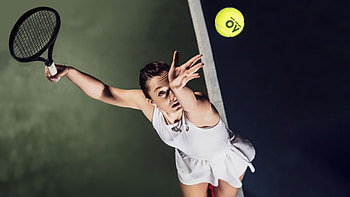 Iga Swiatek The Serve, tennis ball, 1920x1080, AO, Red Bull, entropy, Iga Swiatek, tennis racquet HD wallpaper