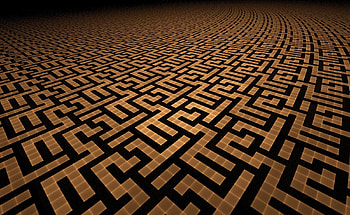 Maze, cgi, abstract, 3d, art HD wallpaper