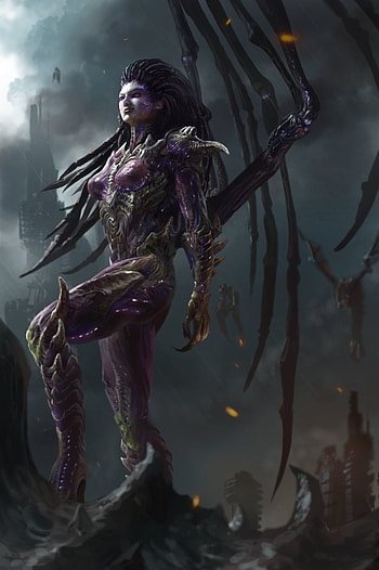 Sarah Kerrigan , Top choices, Gaming backgrounds, Iconic heroine HD phone wallpaper