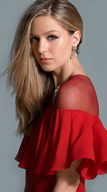 blue eyes, American, actress, Celebrity, Melissa Benoist HD phone wallpaper